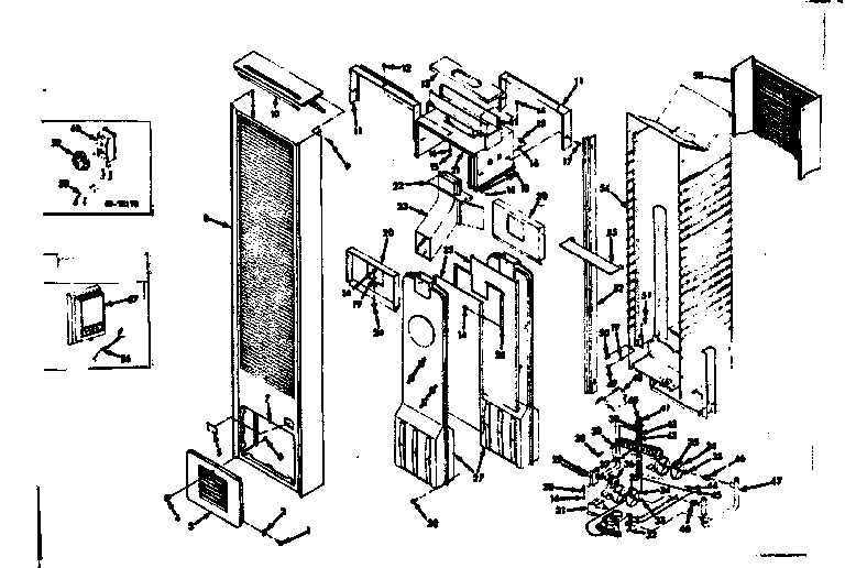 Kenmore 867721721 casing and body parts diagram