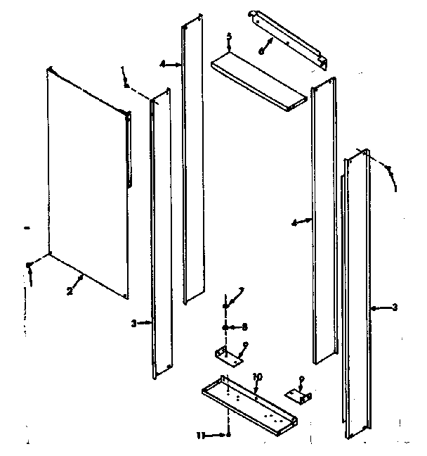 Kenmore 867721721 wall mnt kit 42-72148 diagram