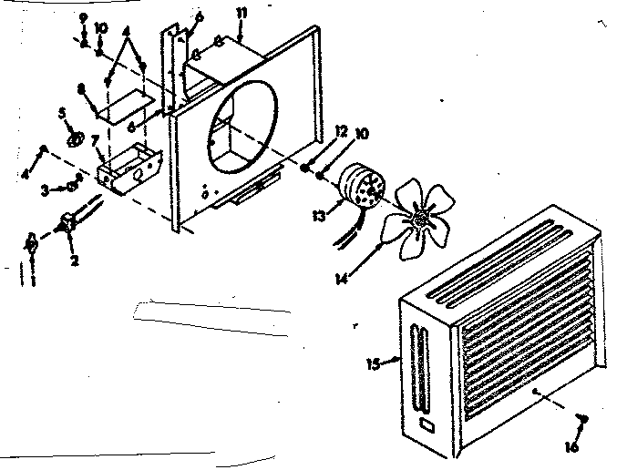 Kenmore 86773132 fan blower diagram