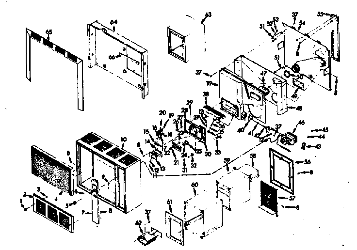 Kenmore 867734861 furnace assembly diagram