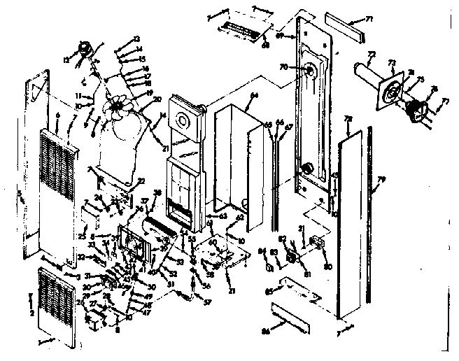 Kenmore 86773625 unit parts diagram