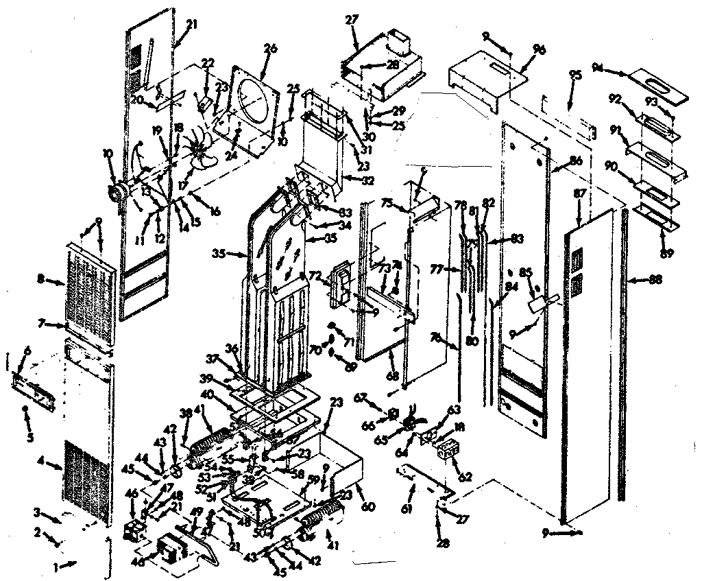 Kenmore 867736361 unit parts diagram