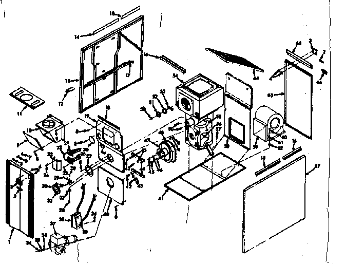 Kenmore 867741821 furnace assemblies diagram