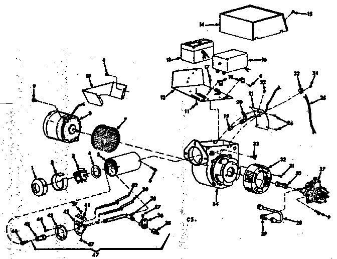 Kenmore 867741821 oil burner assembly diagram