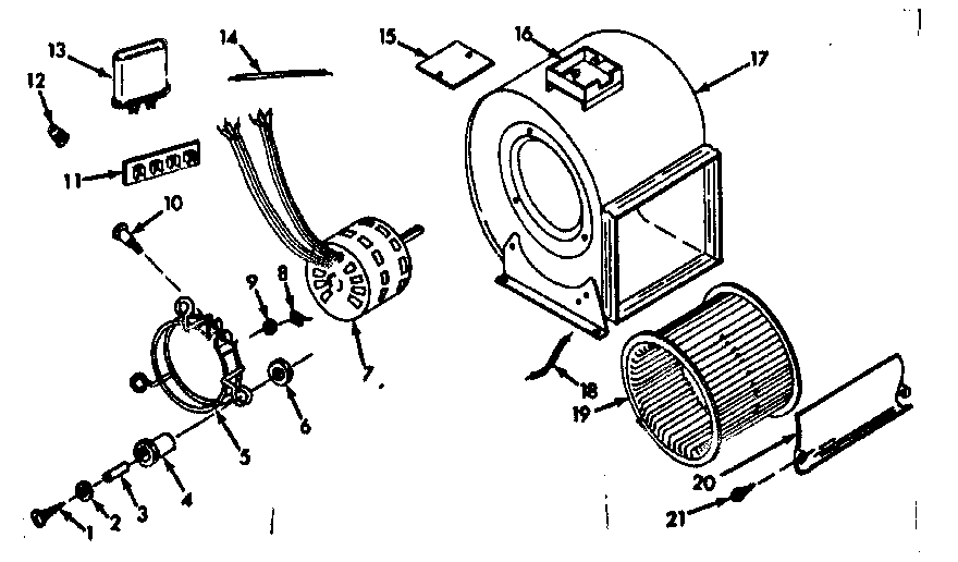 Kenmore 867741812 h-q blower assembly diagram
