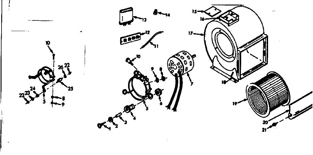 Kenmore 867742821 h-q blower assembly diagram