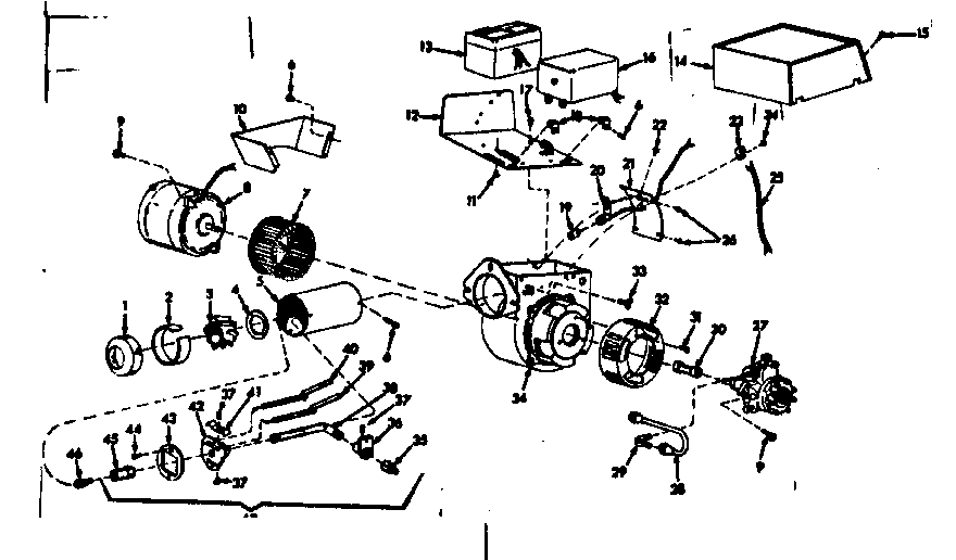 Kenmore 867743821 oil burner assembly diagram