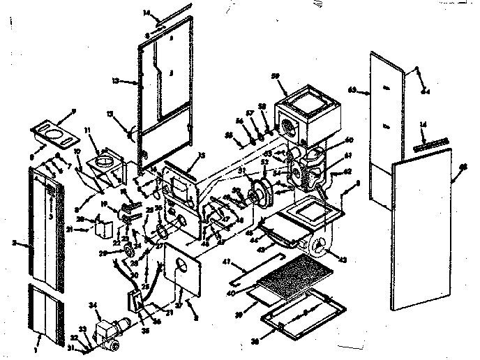 Kenmore 867743821 furnace assembly diagram