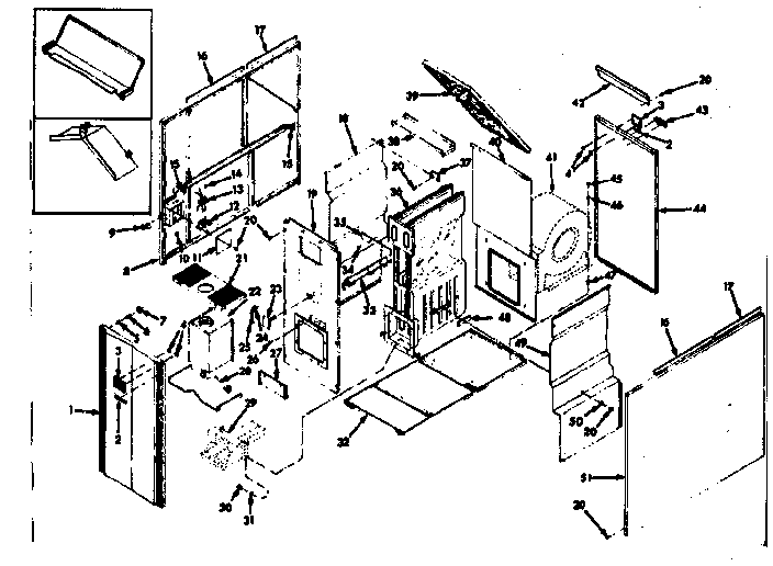 Kenmore 867761863 furnace assembly diagram
