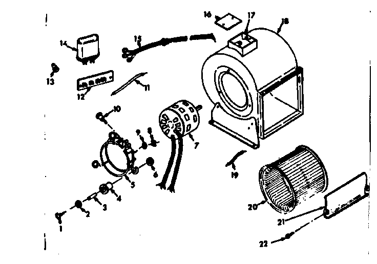 Kenmore 867761863 h-q blower assembly diagram