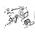 Kenmore 867761863 h-q blower assembly diagram
