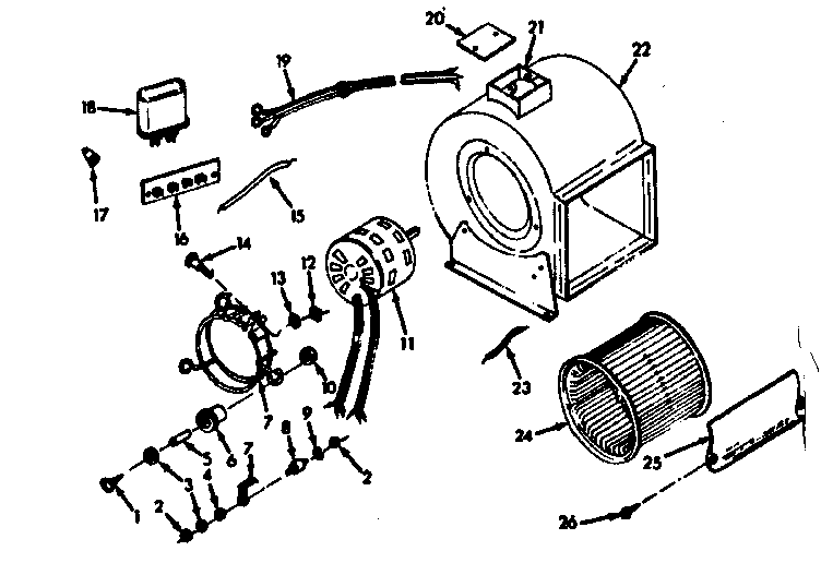 Kenmore 86776291 h-q blower assembly diagram