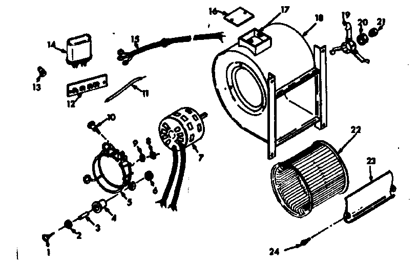 Kenmore 867763851 h-q blower assembly diagram