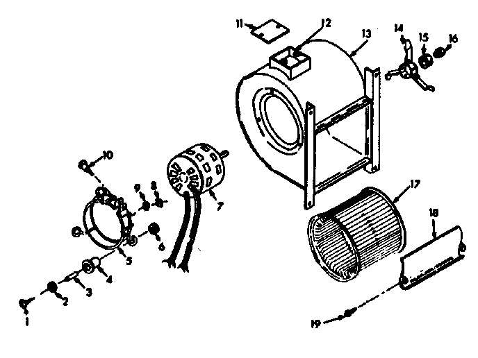 Kenmore 867765861 h-q blower assembly diagram