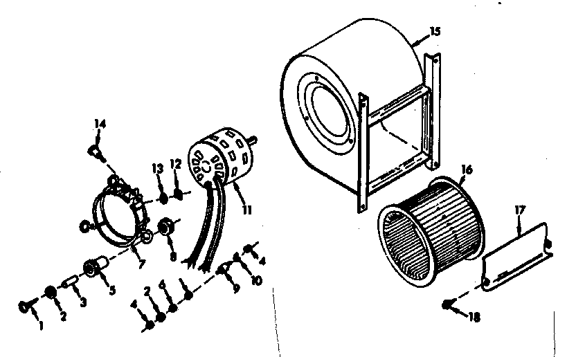 Kenmore 867766822 h-q blower assembly diagram