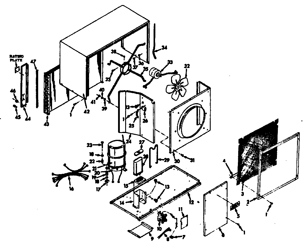 Kenmore 867811232 condensing unit diagram