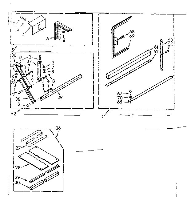 Kenmore 10670145 accessory kit parts diagram