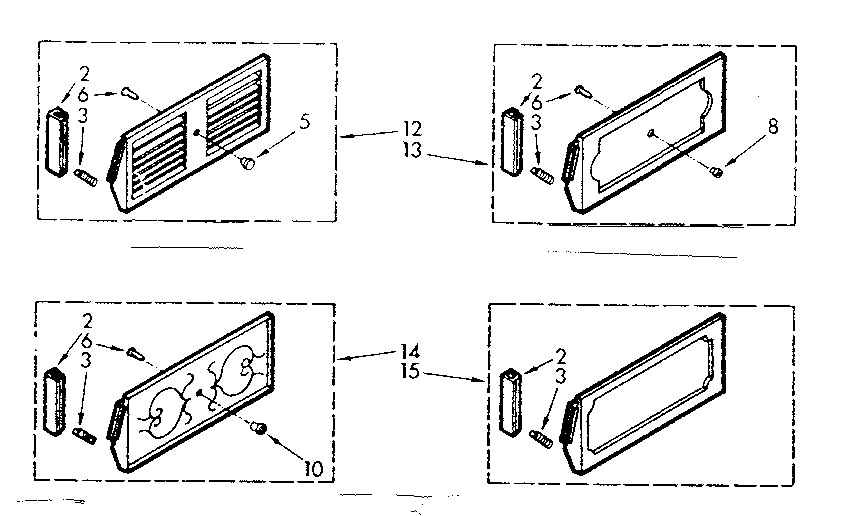 Kenmore 10670175 accessory decorator panel kits diagram