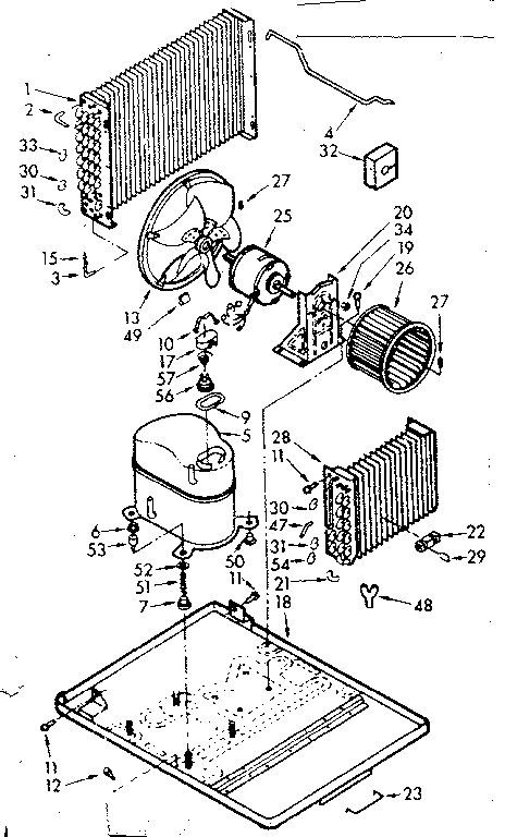 Kenmore 10670725 unit parts diagram