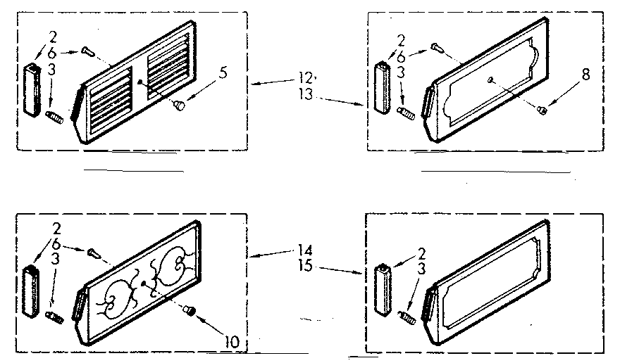 Kenmore 10670725 accessory decorator panel kits diagram