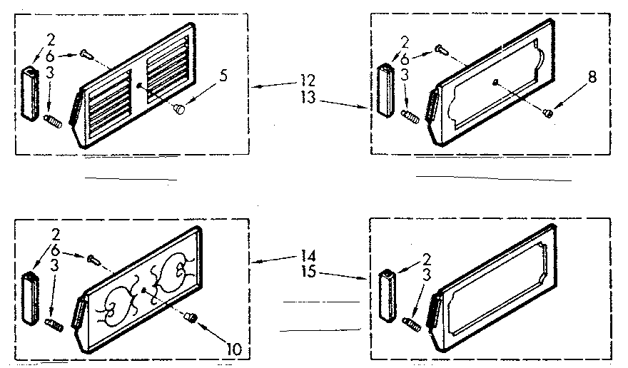 Kenmore 10670740 accessory decorator panel kits diagram