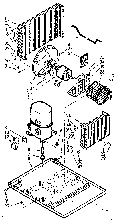 Kenmore 10670815 unit parts diagram