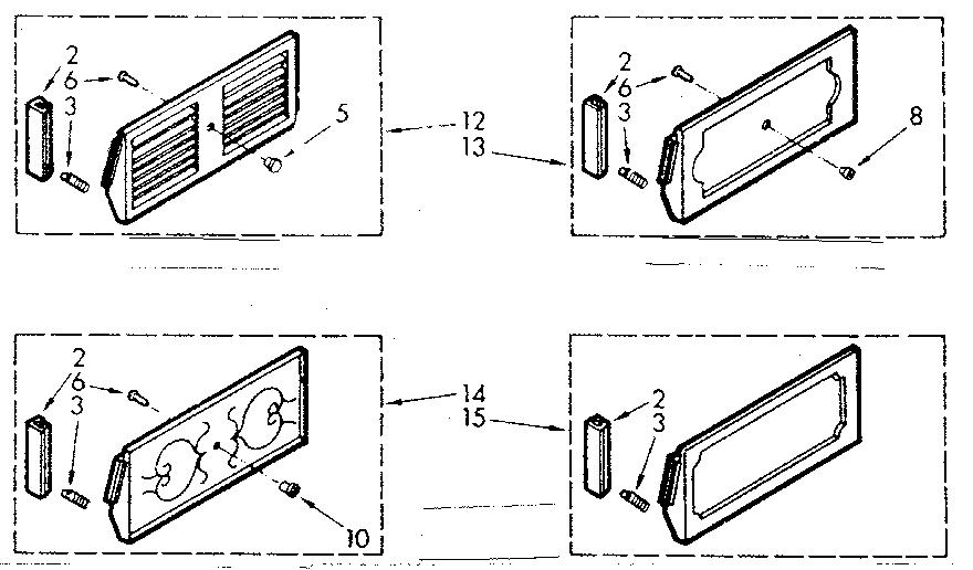 Kenmore 10670815 accessory decorator panel kits diagram