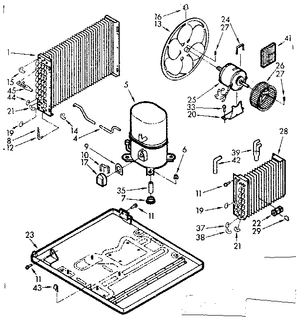 Kenmore 10670940 unit parts diagram