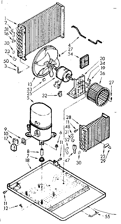 Kenmore 10671800 unit parts diagram