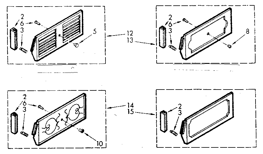 Kenmore 10671800 accessory decorator panel kits diagram