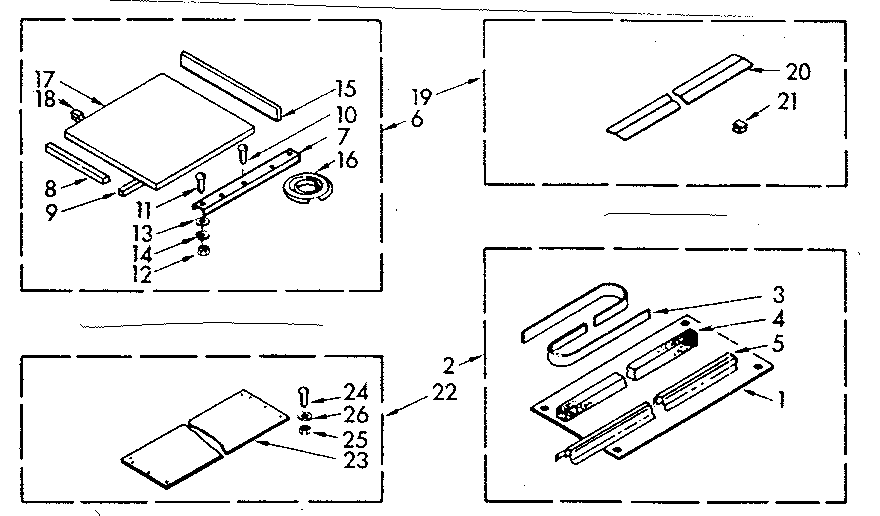 Kenmore 10671800 accessory kit parts diagram