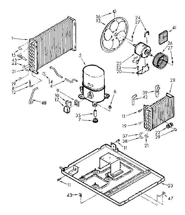 Kenmore 10671940 unit parts diagram