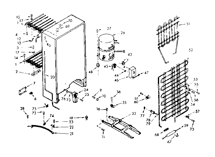Kenmore 106720124 unit parts diagram