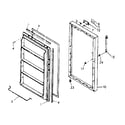 Kenmore 106720124 door parts diagram