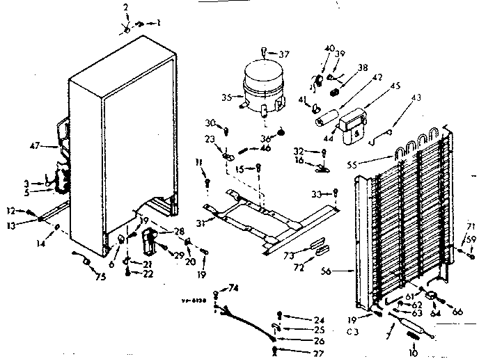 Kenmore 106720440 unit parts diagram