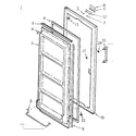 Kenmore 106721120 door parts diagram