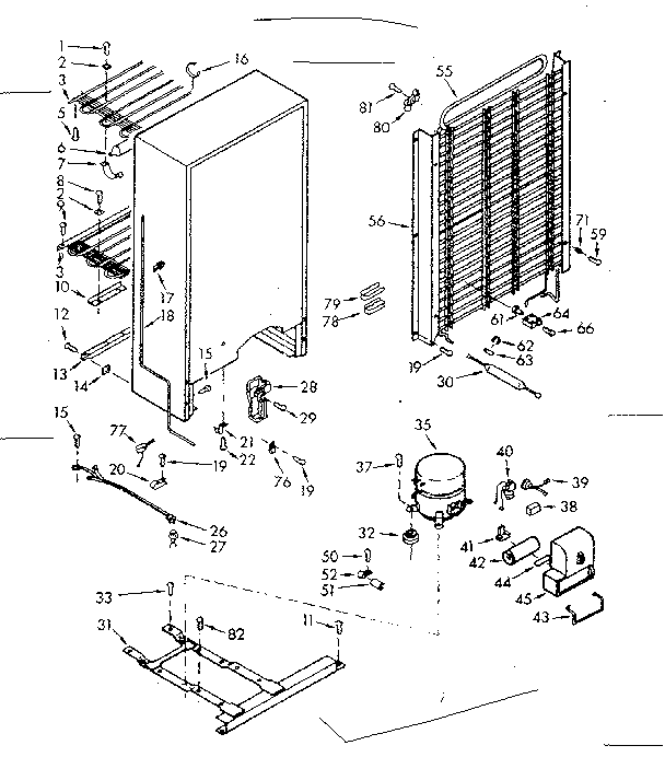 Kenmore 106721200 unit parts diagram