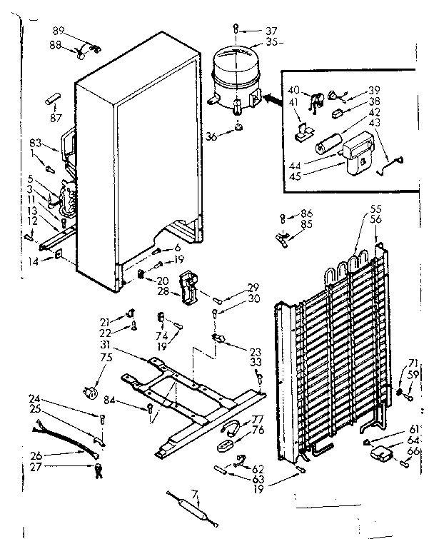 Kenmore 106721241 unit parts diagram