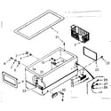 Kenmore 198711120 cabinet parts diagram