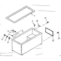 Kenmore 198711201 cabinet parts diagram