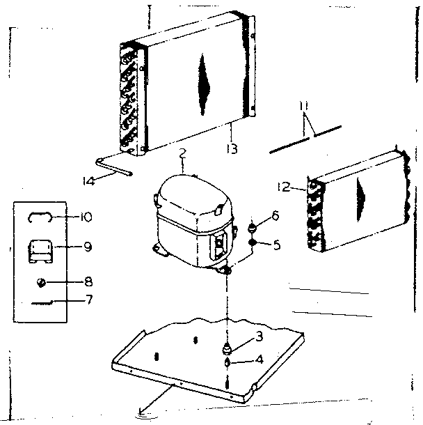 Kenmore 25370093 unit parts diagram
