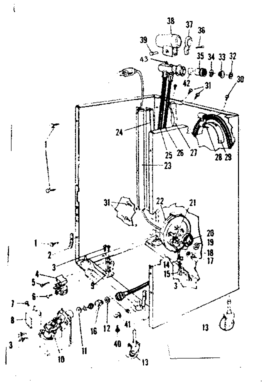 Kenmore 587718500 frame details diagram