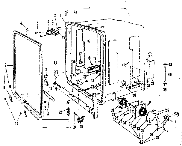 Kenmore 587718500 tub details diagram