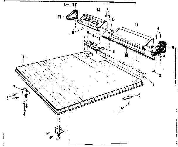 Kenmore 587718500 top details diagram