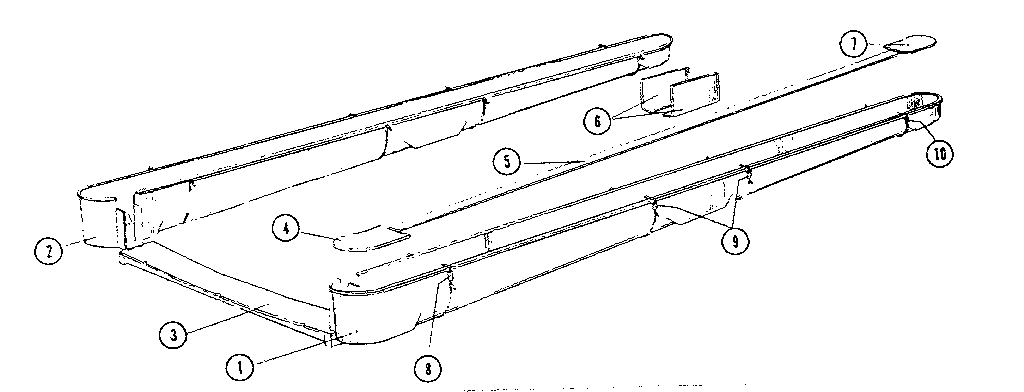 Sears 21125169 ball trough assembly diagram