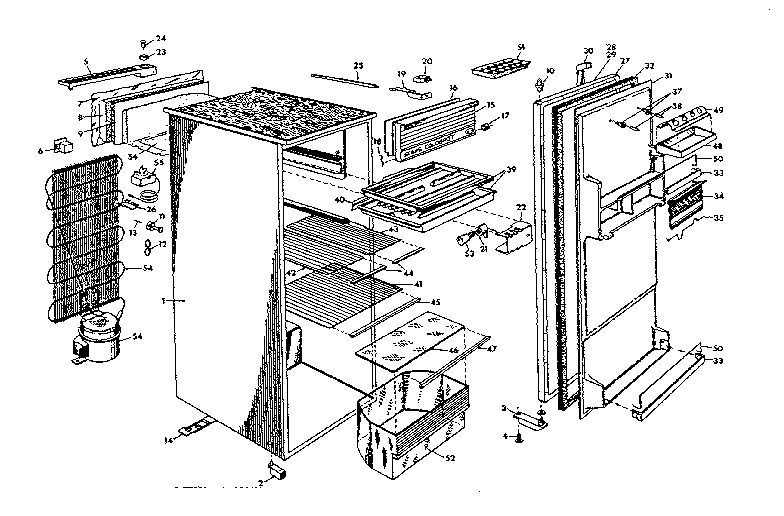 Fridgette BAR B5 fridgette model no. bar b5 diagram