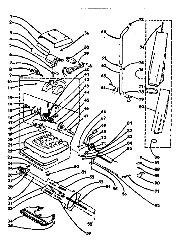 Kenmore 1753250181 unit parts diagram