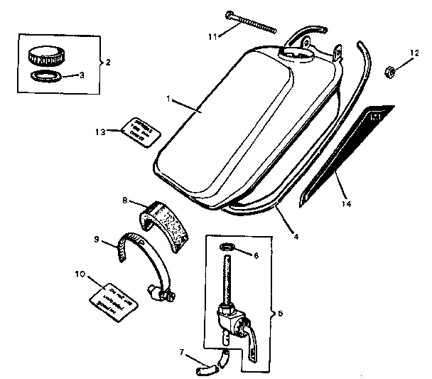 Sears 8087 fuel tank diagram