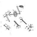 Sears 8087 pedals, crank, and chain diagram