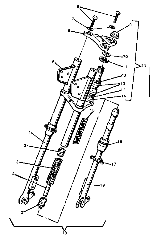 Sears 8087 front fork diagram